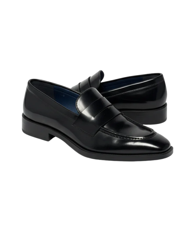 Charles & Keith Black Penny Loafers