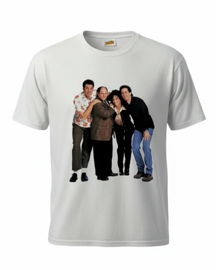 Seinfeld White Cast Graphic Tee Shirt