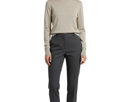 H&M Gold Shimmer Metallic Turtleneck Sweater