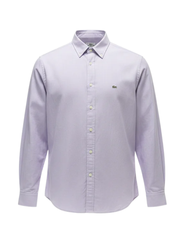 Lacoste Lavender Crocodile Long Sleeve Shirt