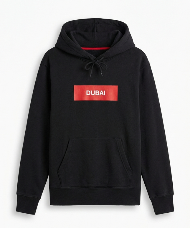 Jordan Black Dubai Box Logo Hoodie