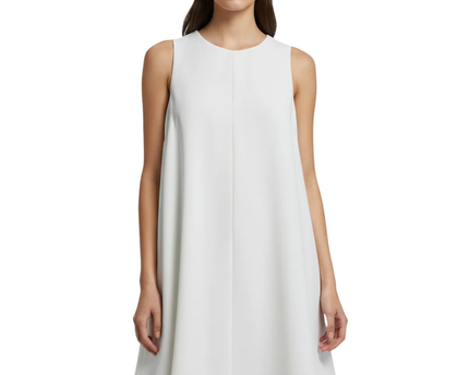 Zara White Sleeveless Shift Mini Dress