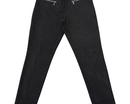 Michael Kors Dark Grey Slim Fit Zipper Detail Pants