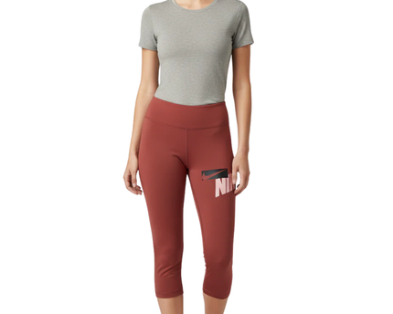 Nike Reddish Brown Dri-FIT Performance Leggings