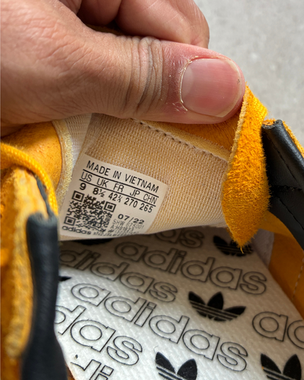 Adidas Mexicana Suede Sneakers | Gold Yellow & Black | EU 42.5