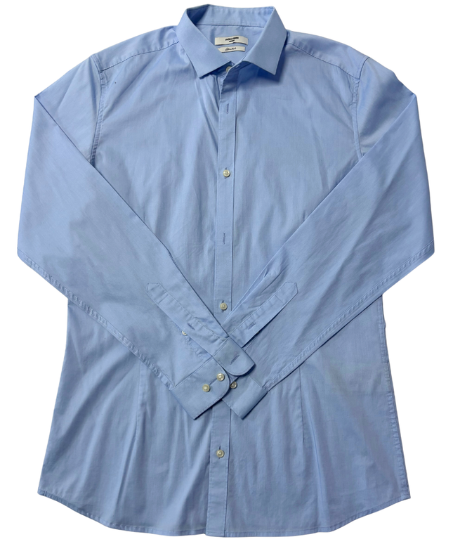 Jack & Jones Premium Light Blue Long Sleeve Stretch Shirt