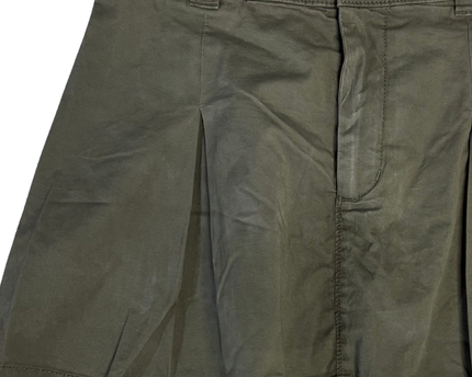 Abercrombie & Fitch Olive Green Pleated Skort Shorts