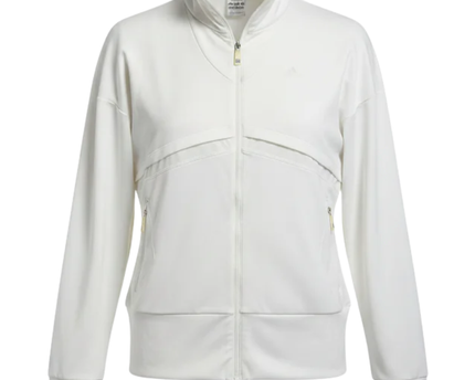 Adidas White Three Stripes Track Jacket