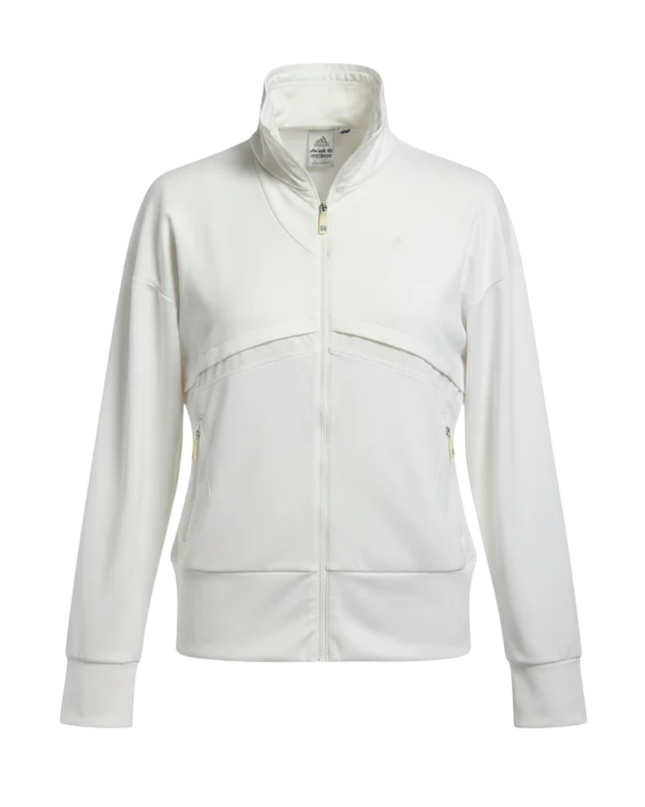 Adidas White Three Stripes Track Jacket