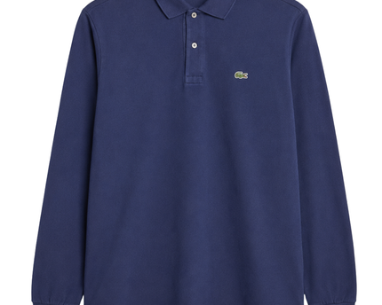 Lacoste Navy Blue Long Sleeve Polo Shirt