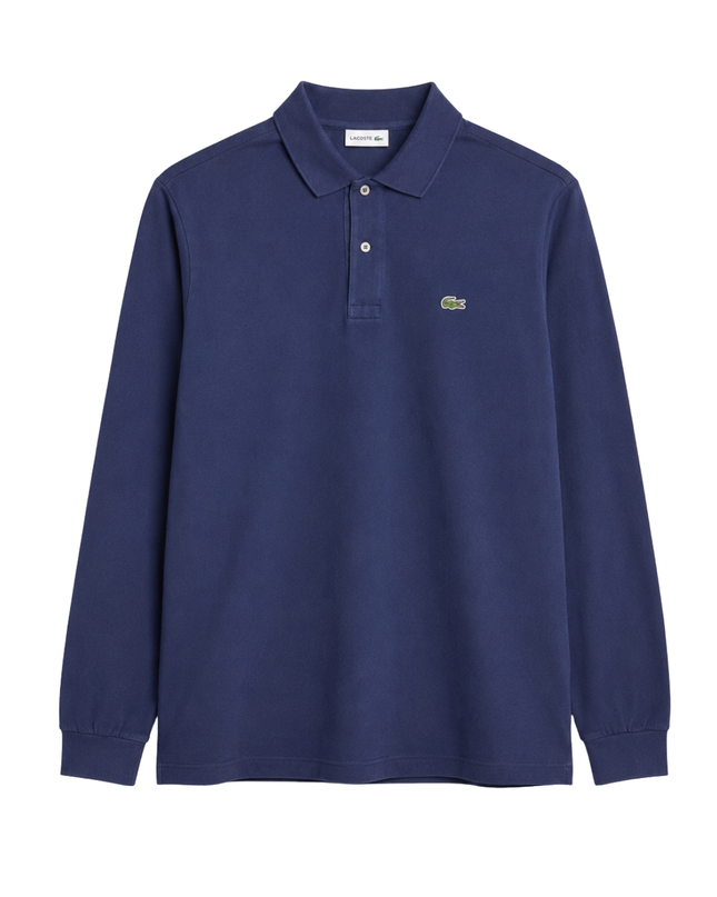 Lacoste Navy Blue Long Sleeve Polo Shirt