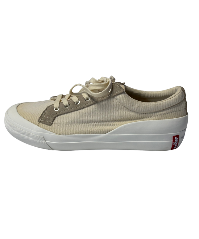 Levi's Cream Canvas Sneakers