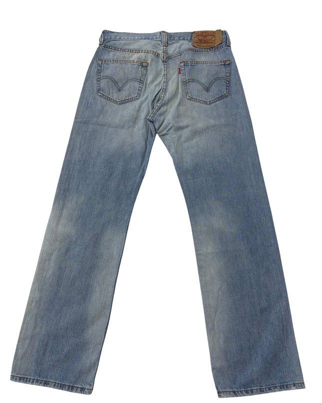 Levi's 501 Original Blue Straight Leg Button-Fly Jeans