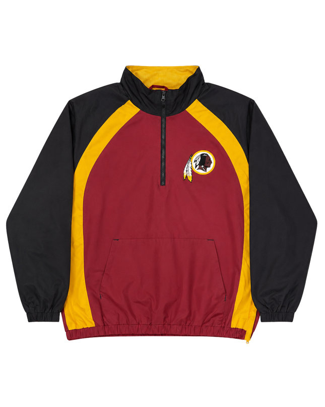 NFL Burgundy Washington Redskins Vintage Quarter-Zip Windbreaker