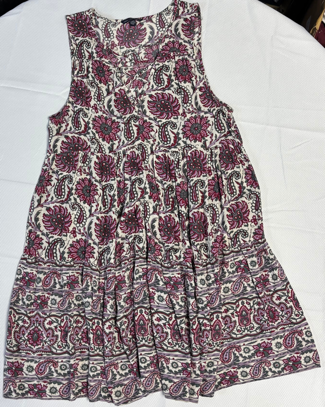 American Eagle Outfitters Multicolor Floral Paisley Tiered Mini Dress