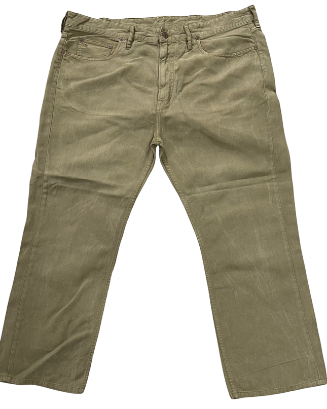 Polo Ralph Lauren Khaki Cotton Linen Blend Jeans