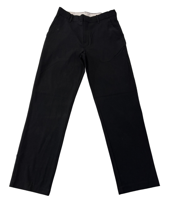 Chaps Men's Classic Black Straight Leg Dress Pants