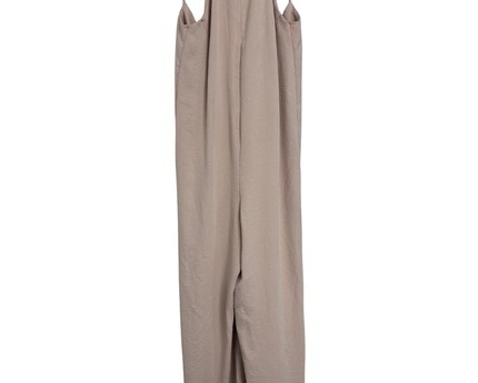 MNG Mauve Strappy Halter Back Wide-Leg Jumpsuit