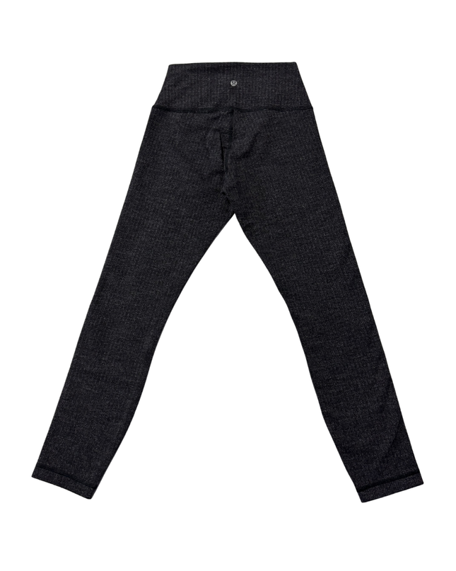 Lululemon Charcoal Herringbone High-Rise Leggings