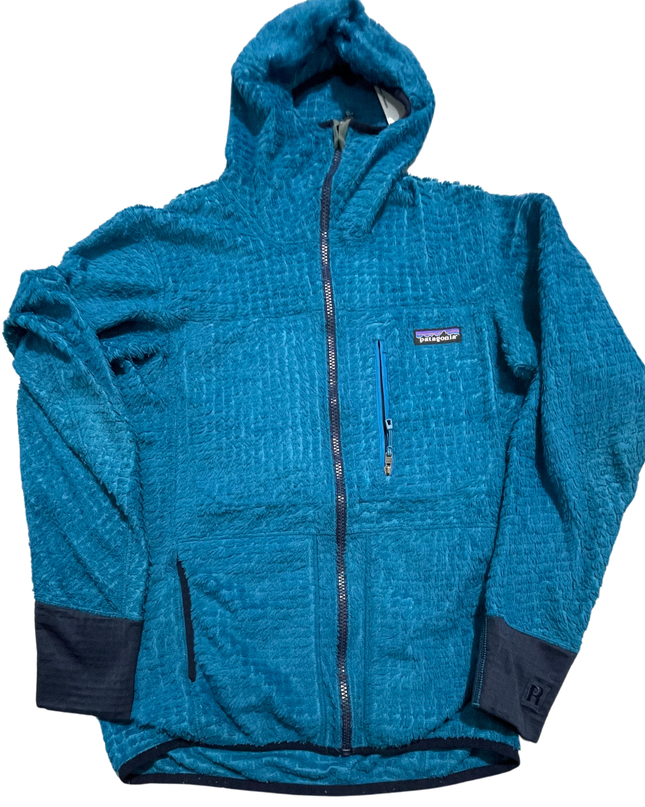 Patagonia Blue High-Pile Fleece Full-Zip Hoodie