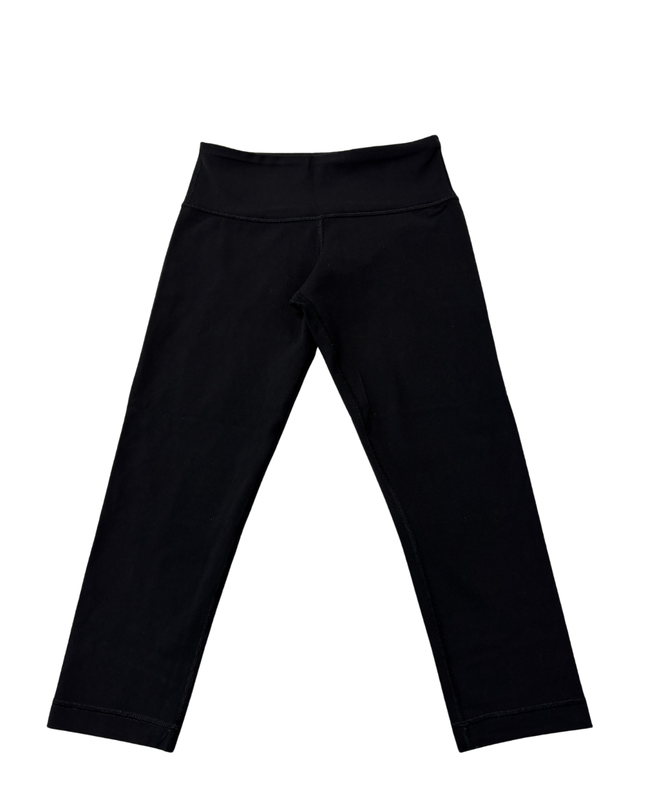 Lululemon Black Cropped Performance Leggings