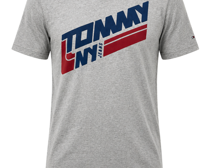 Tommy Jeans Gray Graphic Logo T-Shirt