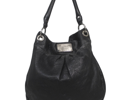 Marc by Marc Jacobs Black Pebbled Leather Hobo Bag