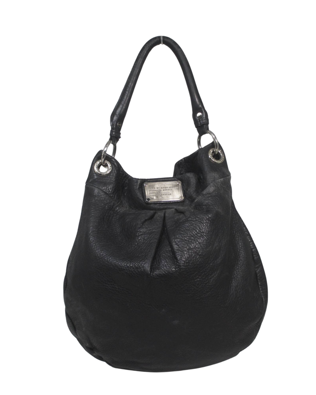 Marc by Marc Jacobs Black Pebbled Leather Hobo Bag