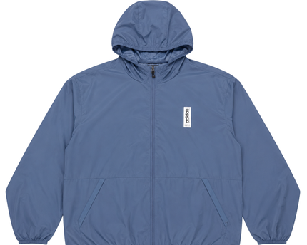 Adidas Blue Full Zip Hooded Windbreaker Jacket