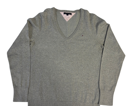 Tommy Hilfiger Classic V-Neck Grey Sweater