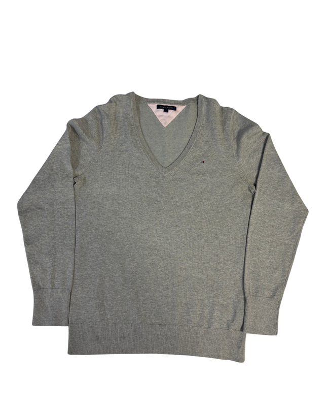 Tommy Hilfiger Classic V-Neck Grey Sweater