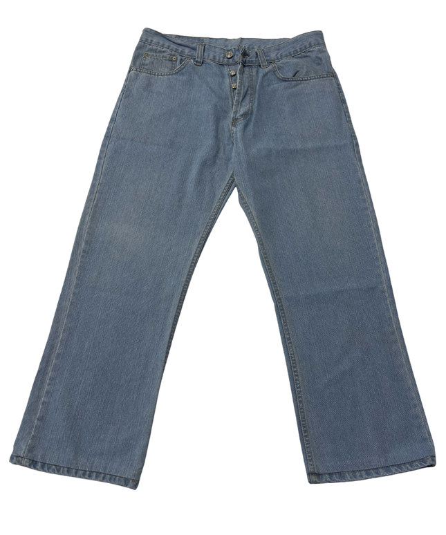 Levi's 501 Light Blue Straight Leg Button Fly Jeans