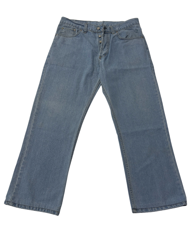 Levi's 501 Light Blue Straight Leg Button Fly Jeans