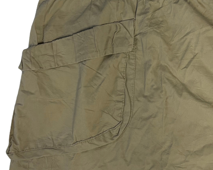 H&M Khaki Elastic Waist Utility Cotton Skirt