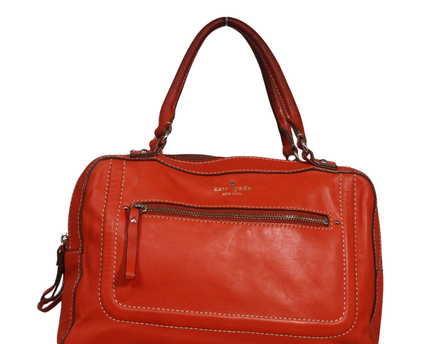 Kate Spade Orange Leather Satchel Bag