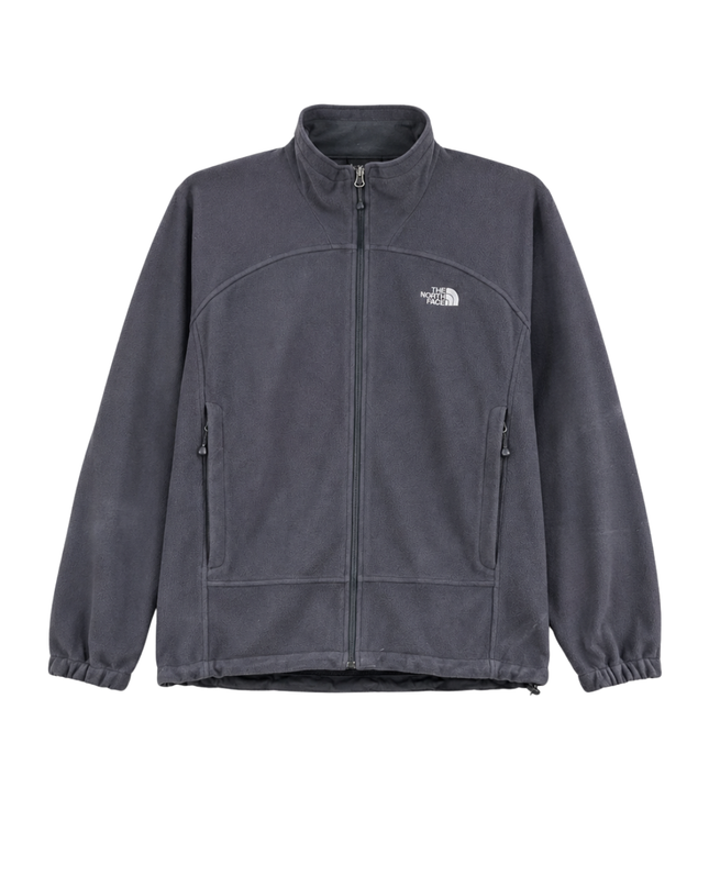 The North Face Dark Grey WindWall Fleece Full-Zip Jacket