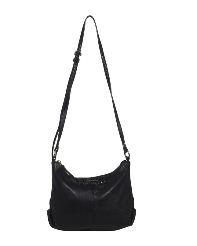 Coach Black Leather Crossbody Bag