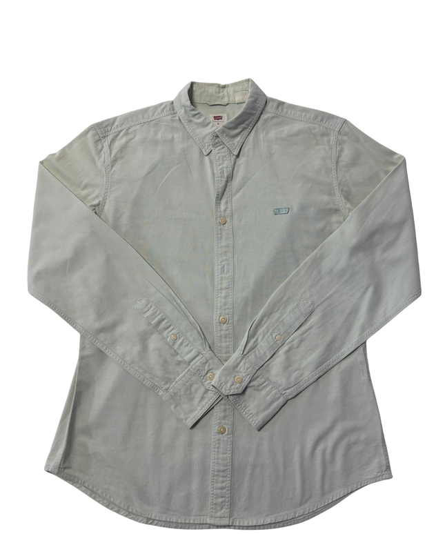 Levi's Light Green Slim Fit Long Sleeve Button-Down Shirt