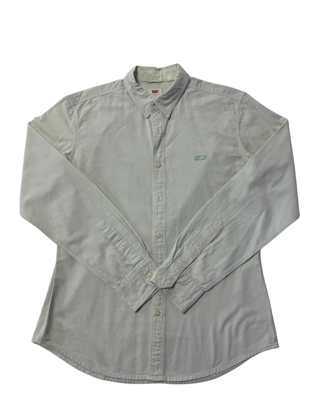 Levi's Light Green Slim Fit Long Sleeve Button-Down Shirt