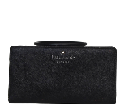 Kate Spade Black Saffiano Leather Clutch Wallet