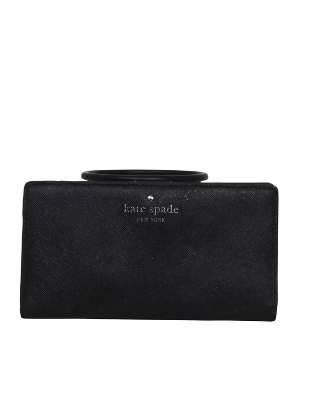 Kate Spade Black Saffiano Leather Clutch Wallet