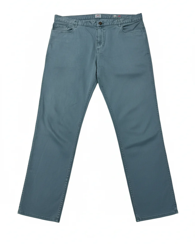 Faherty Teal Men's Straight-Leg Five-Pocket Pants