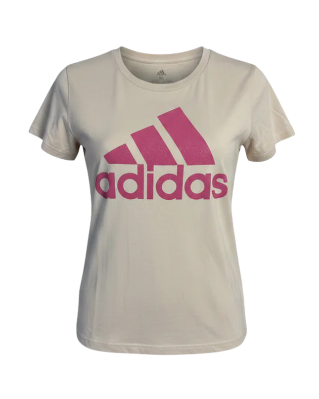 Adidas Beige Trefoil Logo T-Shirt