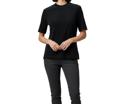 Adidas Black Corduroy-Textured Short Sleeve T-Shirt W/Tags