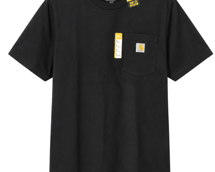 Carhartt Black Loose Fit Short Sleeve Pocket T-Shirt W/Tags