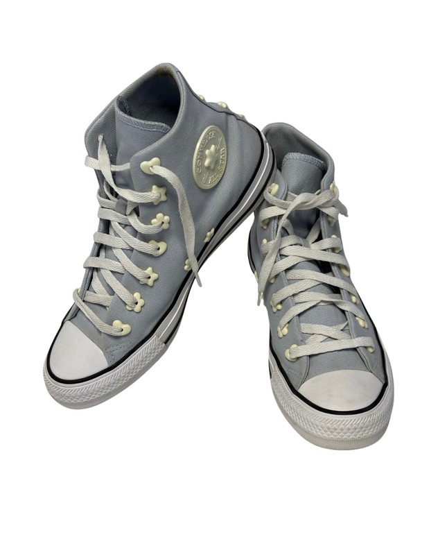 Converse Light Blue Flower Eyelet Chuck Taylor All Star High Top Sneakers