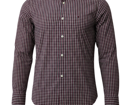 Tommy Hilfiger Red/Blue/White Gingham Check Slim Fit Shirt