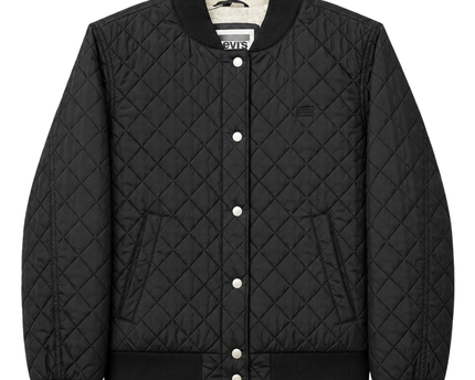 Levi's Black Quilted Sherpa-Lined Bomber Jacket