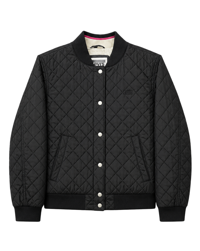 Levi's Black Quilted Sherpa-Lined Bomber Jacket