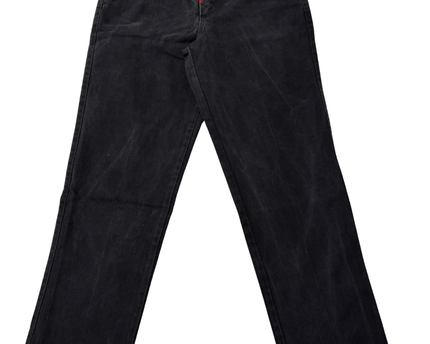Roughrider by Circle T Vintage Black High-Waisted Western Jeans with Red Yoke